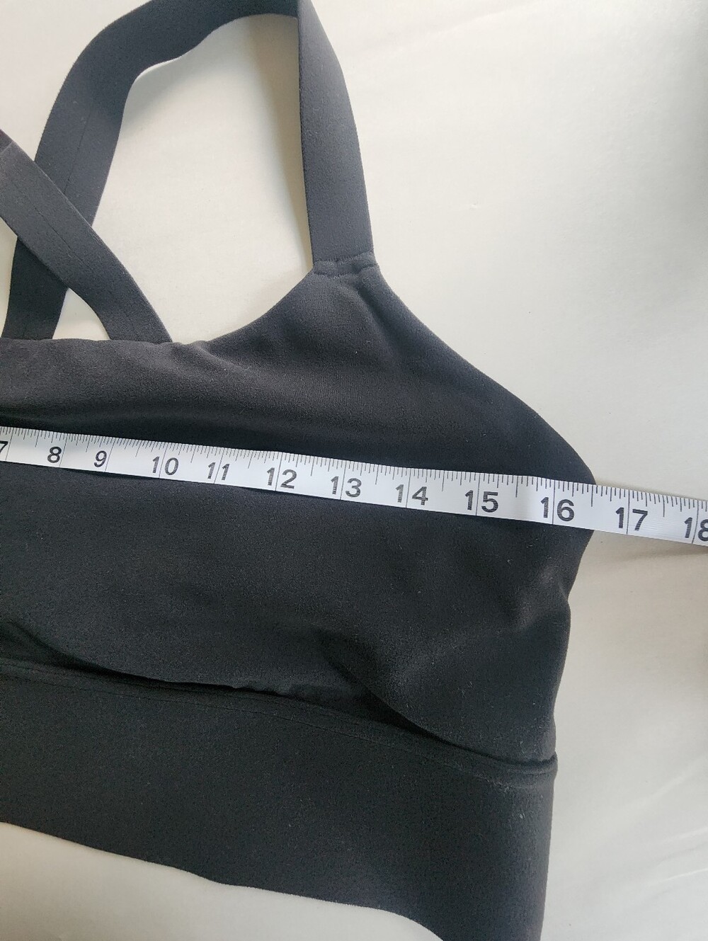 Athleta Longline Warrior Cross Back Sports Bra Black Size XL - Picture 11 of 15